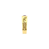 Rectangle Modern Solid Yellow Gold Men Ring With Square Gemstone GRI2414