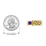 Rectangle Modern Solid Yellow Gold Men Ring With Square Gemstone GRI2414