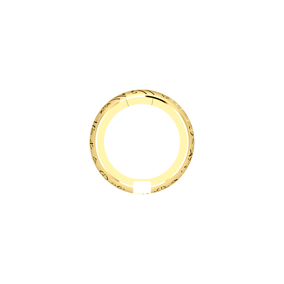 Peter Stone Puzzle Ring Theme Sigil of Archangels & Demons Solid Yellow Gold Ring GRI2444