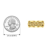 Celtic Heart Solid Yellow Gold Spinner Ring GRI2454