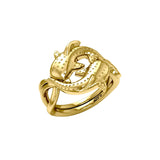 Marine Harmony Solid Yellow Gold Whale Sharks Puzzle Ring by Peter Stone GRI2471 - Jewelry