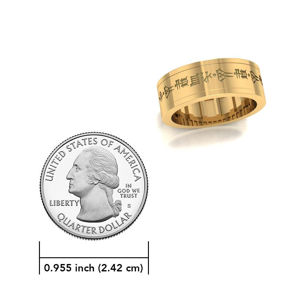 Steve Miller Dumuzid, Dumuzi or Tammuz God Spinner Ring GRI2482 - Jewelry