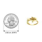 Small Whale Shark Solid Gold Ring GRI2501
