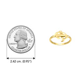 Dolphin Solid Gold Ring GRI2502