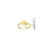 Dolphin Solid Gold Ring GRI2502