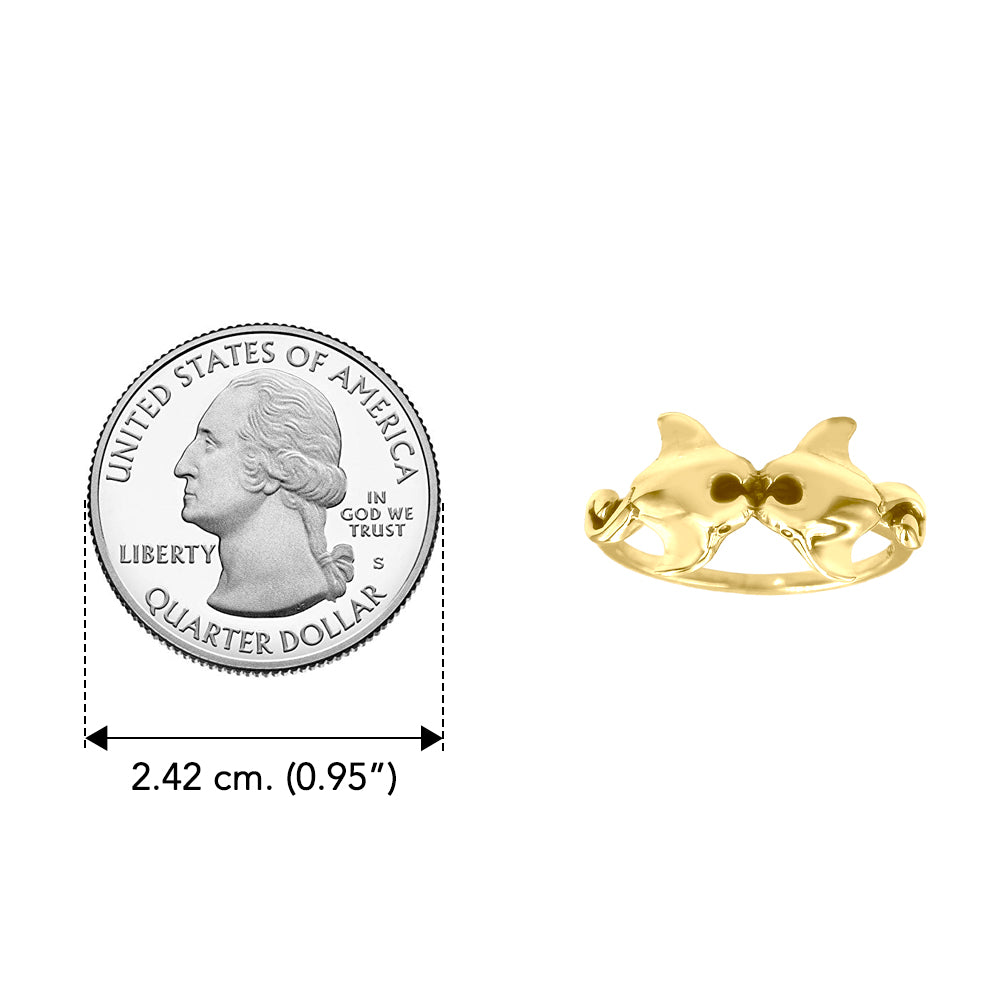 Hammerhead Shark Solid Gold Ring GRI2504