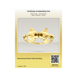 Hammerhead Shark Solid Gold Ring GRI2504