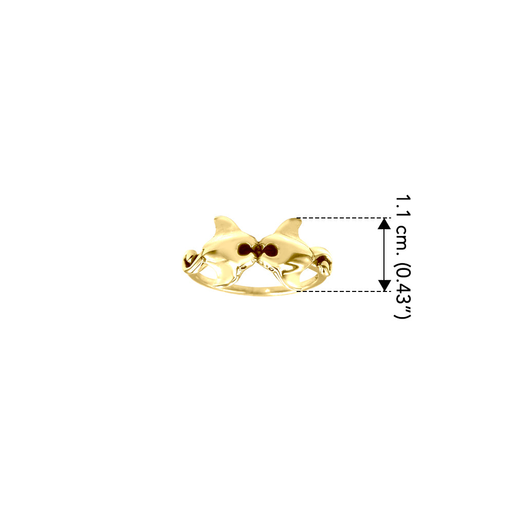 Hammerhead Shark Solid Gold Ring GRI2504