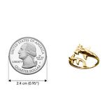 Hammerhead Shark Solid Gold Wrap Ring GRI2555