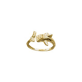 Whale Shark Solid Gold Wrap Ring GRI2556