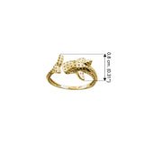 Whale Shark Solid Gold Wrap Ring GRI2556