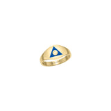 Al-Anon Solid Gold Ring with Blue Enamel GRI2562