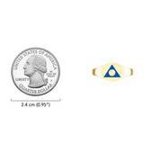 Al-Anon Solid Gold Ring with Blue Enamel GRI2562