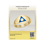 Al-Anon Solid Gold Ring with Blue Enamel GRI2562