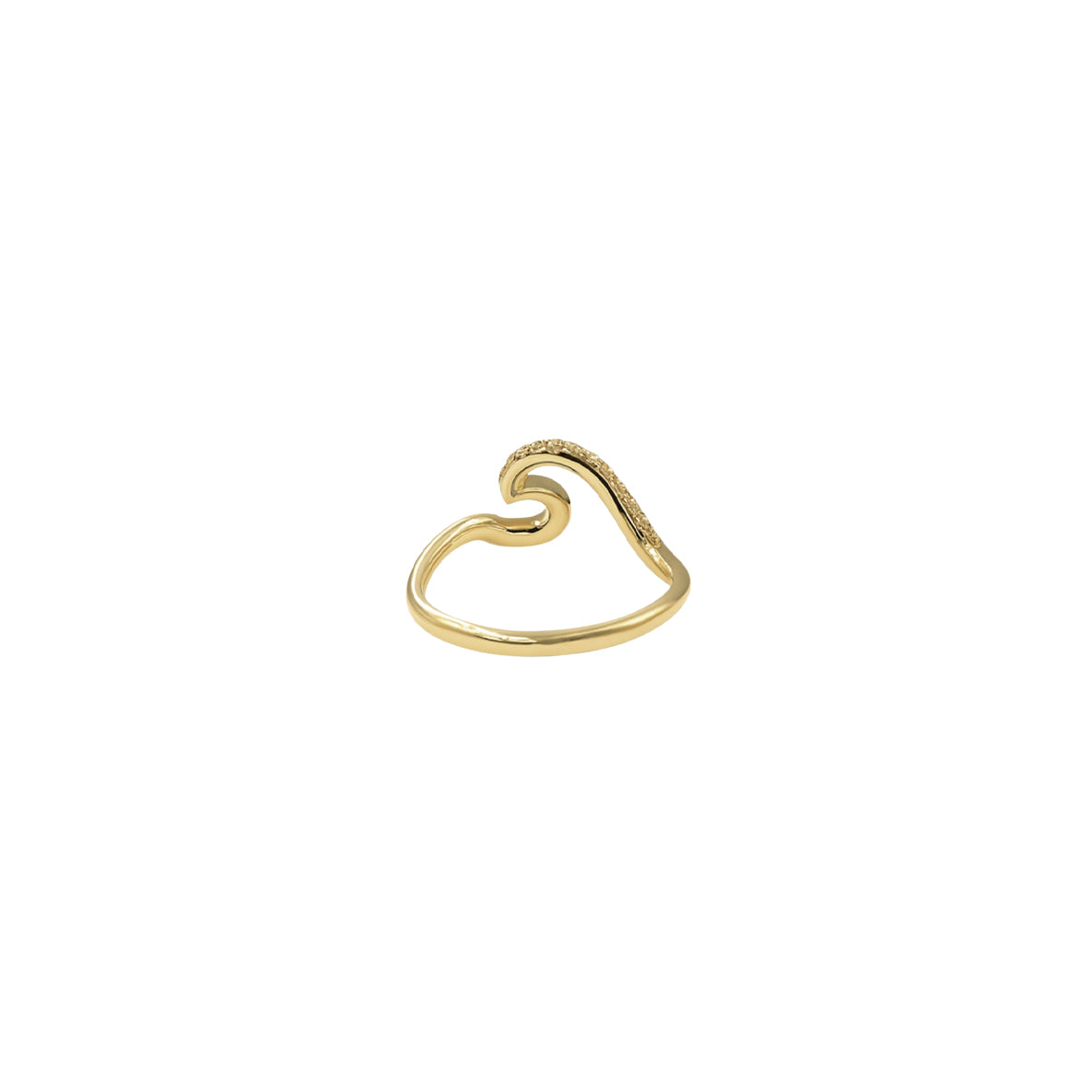 Wave with Octopus Tentacles Solid Gold Ring GRI2575