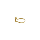 Wave with Octopus Tentacles Solid Gold Ring GRI2575