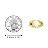 Danu Solid Gold Celtic Knotwork Ring GRI601 - Jewelry