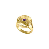 Symbol Of Femininity Solid Yellow Gold Ring by Sibylle Grummes GRI623