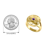 Symbol Of Femininity Solid Yellow Gold Ring by Sibylle Grummes GRI623