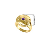 Symbol Of Femininity Solid Yellow Gold Ring by Sibylle Grummes GRI623