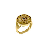 Be a Star Solid Yellow Gold Ring with Gemstone by Sibylle Grummes Unruh GRI625