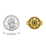 Be a Star Solid Yellow Gold Ring with Gemstone by Sibylle Grummes Unruh GRI625