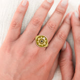 Be a Star Solid Yellow Gold Ring with Gemstone by Sibylle Grummes Unruh GRI625