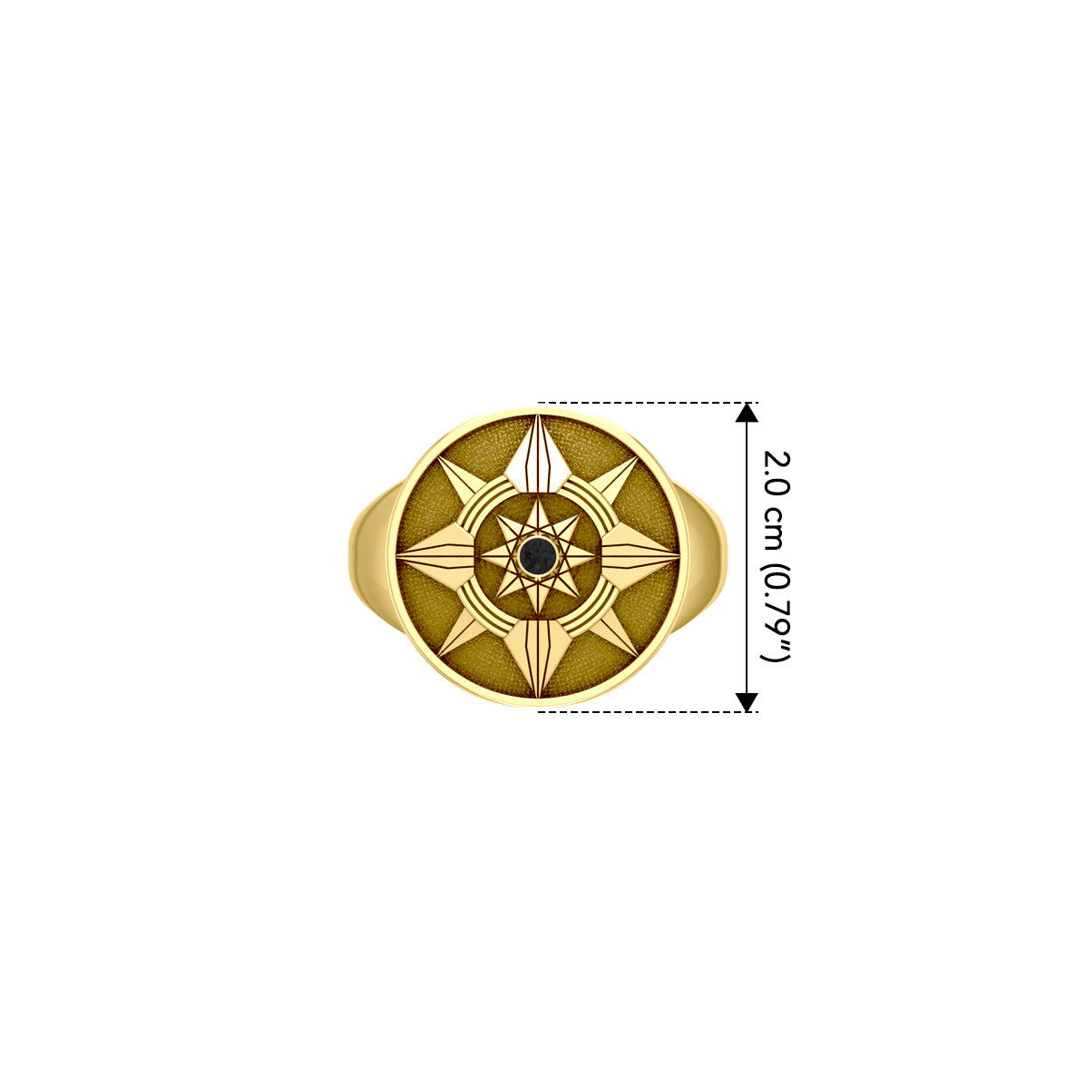 Be a Star Solid Yellow Gold Ring with Gemstone by Sibylle Grummes Unruh GRI625