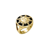 Celtic Sun Solid Yellow Gold Ring GRI632