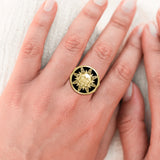 Celtic Sun Solid Yellow Gold Ring GRI632