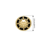 Celtic Sun Solid Yellow Gold Ring GRI632