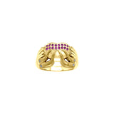 Excellent work of a creative mind Dali-inspired Solid Yellow Gold Ring GRI764