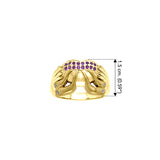 Excellent work of a creative mind Dali-inspired Solid Yellow Gold Ring GRI764