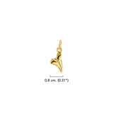 Shark Tooth Solid Gold Charm GTC491