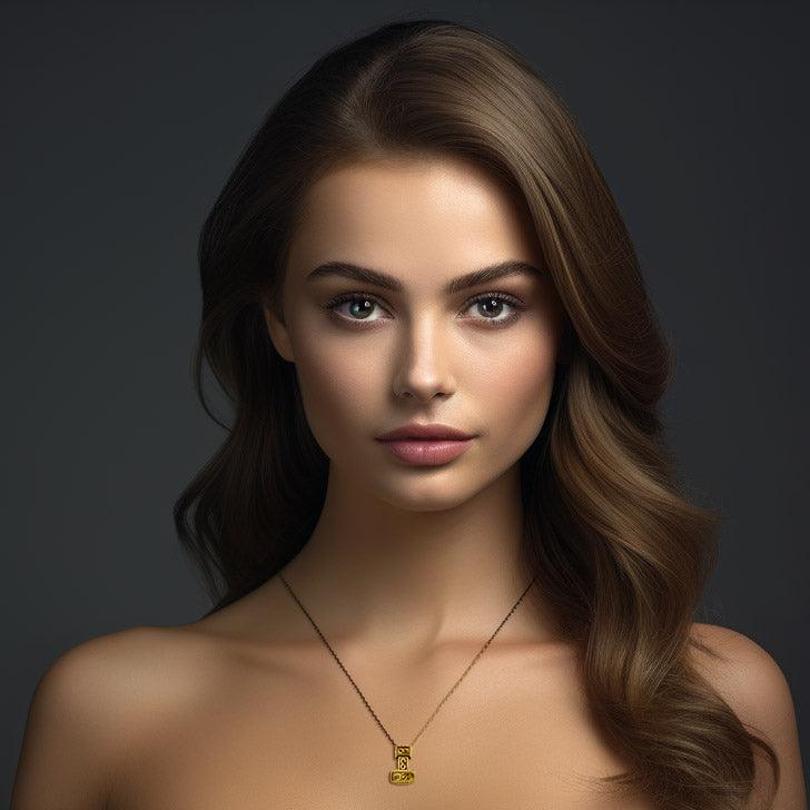 Celtic Thor's Hammer Solid Gold Slider Pendant GTP181 - Jewelry