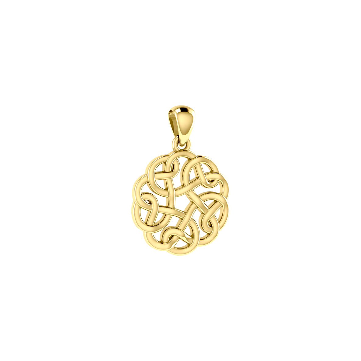 Celtic Knotwork Solid Gold Pendant GTP682