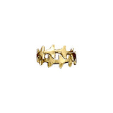 Whale Tail Solid Gold Ring GTR971