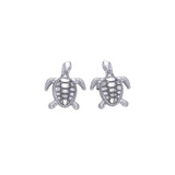 Silver Turtle Post Earrings JE206