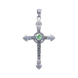 Celtic Cross Sterling Silver & Marcasite Pendant JP030