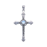 Celtic Cross Sterling Silver & Marcasite Pendant JP030