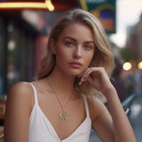 Alpha Omega Silver with Gold Accent Pendant MPD1145 - Jewelry