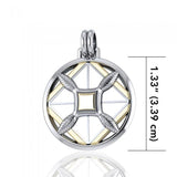 Protection and Growth Silver and Gold Accent Pendant MPD1241 - Jewelry
