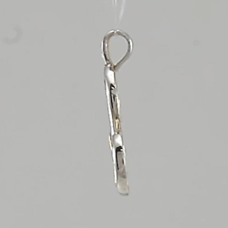 Celtic Triskele Sterling Silver and 18K Gold Accent Pendant MPD1818