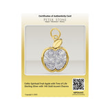 Celtic Spiritual Fruit Apple with Tree of Life Sterling Silver with 14K Gold Accent Charms MPD6445