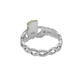 Infinity Claddagh Sterling Silver with Gold Accent Ring MRI1116 - Jewelry