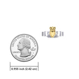 Infinity Claddagh Sterling Silver with Gold Accent Ring MRI1116 - Jewelry