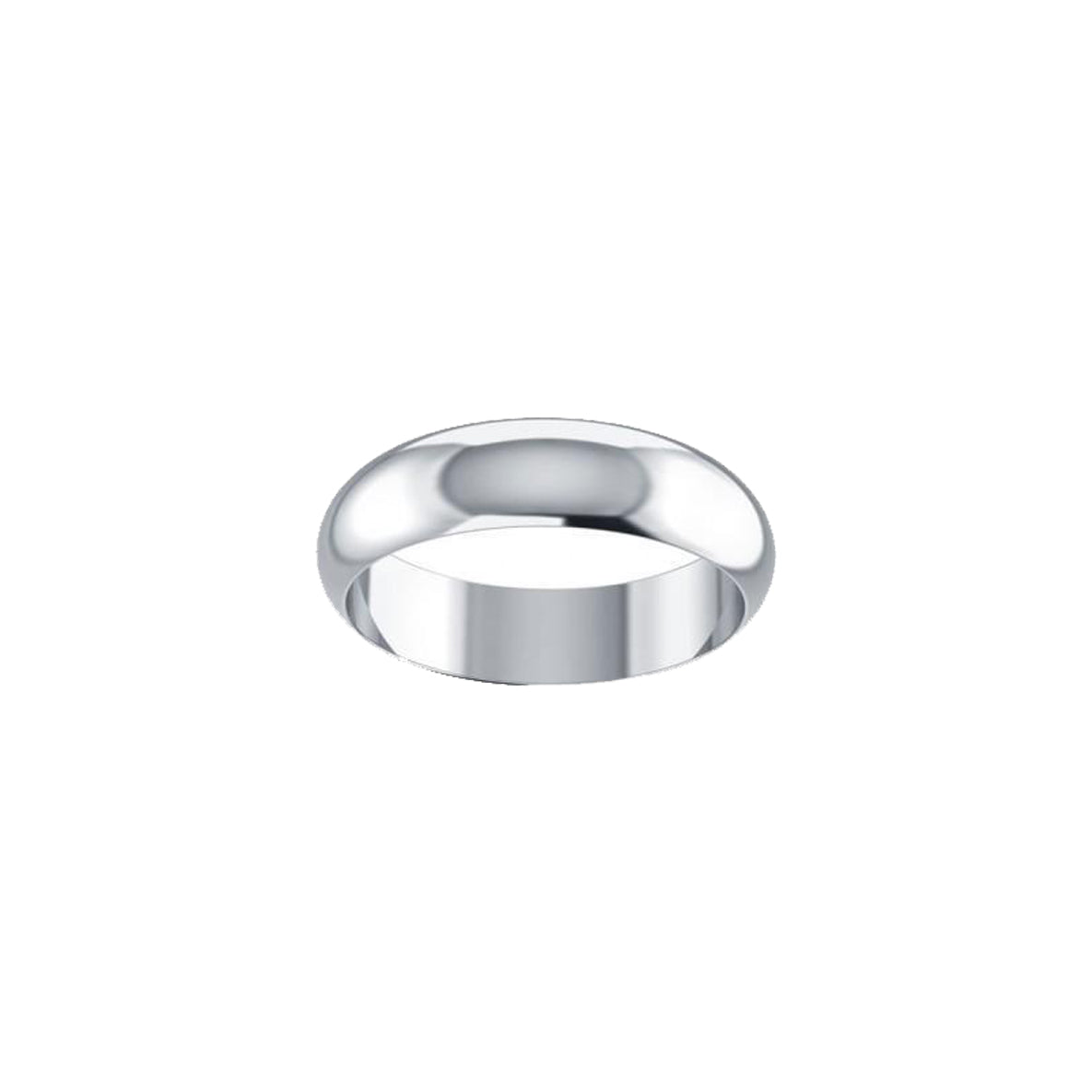 Wedding Smooth Sterling Silver Band Ring SM158
