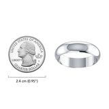 Wedding Smooth Sterling Silver Band Ring SM158