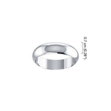 Wedding Smooth Sterling Silver Band Ring SM158