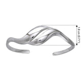 Sterling Silver Elegance Cuff Bracelet TBA079